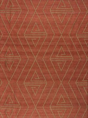 Torquay Tomato ZS80680021 by Old World Weavers Designer Fabric DORSET COAST 100% SILK INDIA LIGHT DUTY Horizontal: 15.5" and Vertical: 17" 51 - Swanky Fabrics -