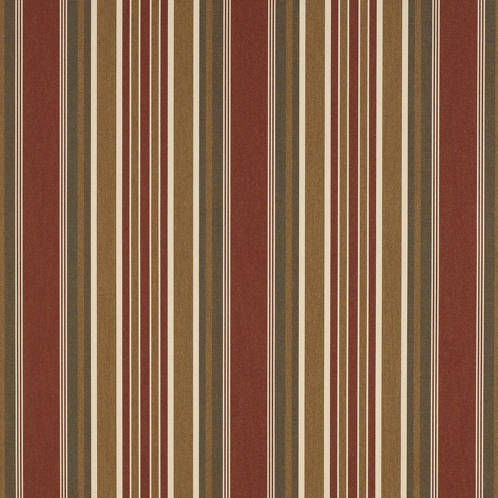4813 Eastland Redwood by Sunbrella Designer Fabric Sunbrella Awning Stripes 100% Sunbrella® Acrylic USA or Imported 10-Year Horizontal: and Vertical: 46 in. - Swanky Fabrics -