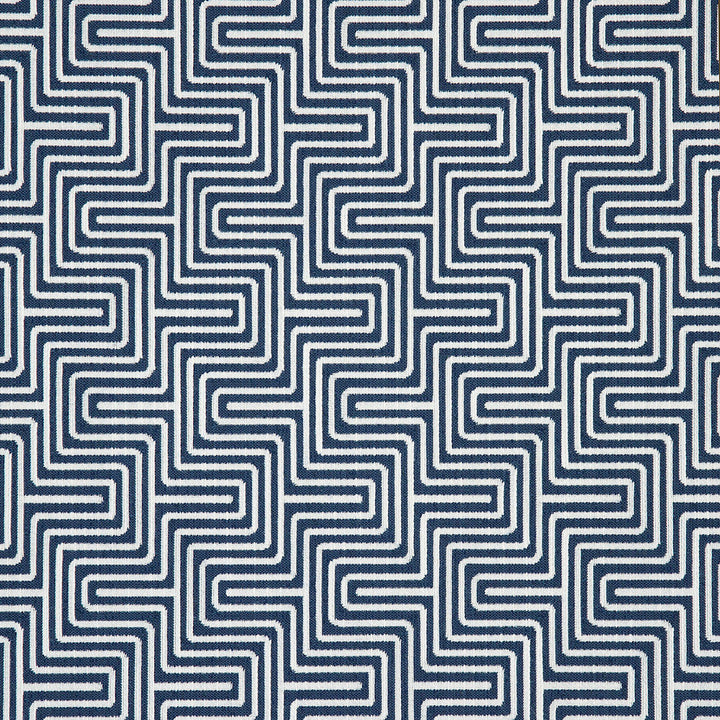 Figure Indigo 145868-0006 by Sunbrella Designer Fabric 100% Sunbrella® Acrylic 27500 Horizontal: 3.5 in. and Vertical: 9.67 in. 54 in. - Swanky Fabrics -