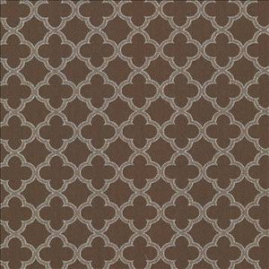 Kasmir Fabric Abberley Trellis Chocolate