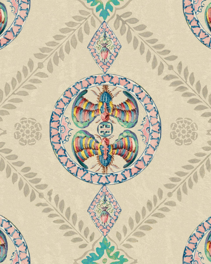 Abeille Decoratif Wallpaper by Mind the Gap Designer Wallpaper ORIENT EXPRESS Non-woven Made in Europe Paste the wall 1 roll x 20.47 x 9.8 yards - Swanky Fabrics -