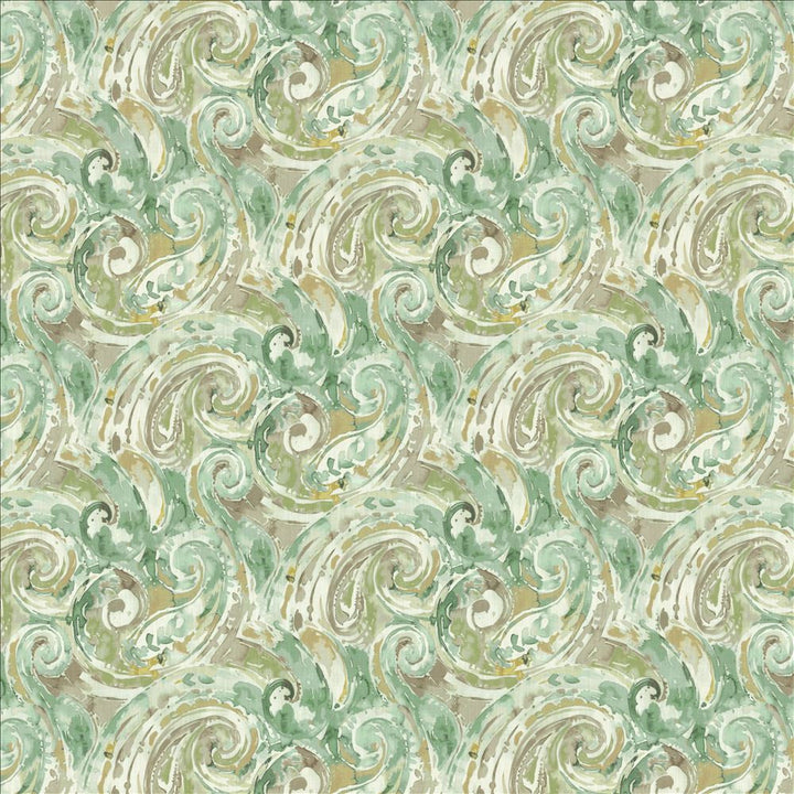 Abstract Paisley Seaspray by Kasmir Designer Fabric 1453 100% Cotton
 SOUTH KOREA 30,000 Wyzenbeek Double Rubs </p><p>Repeat: Horizontal: 18 inches and Vertical: 17 4/8 inches 54 - Swanky Fabrics -