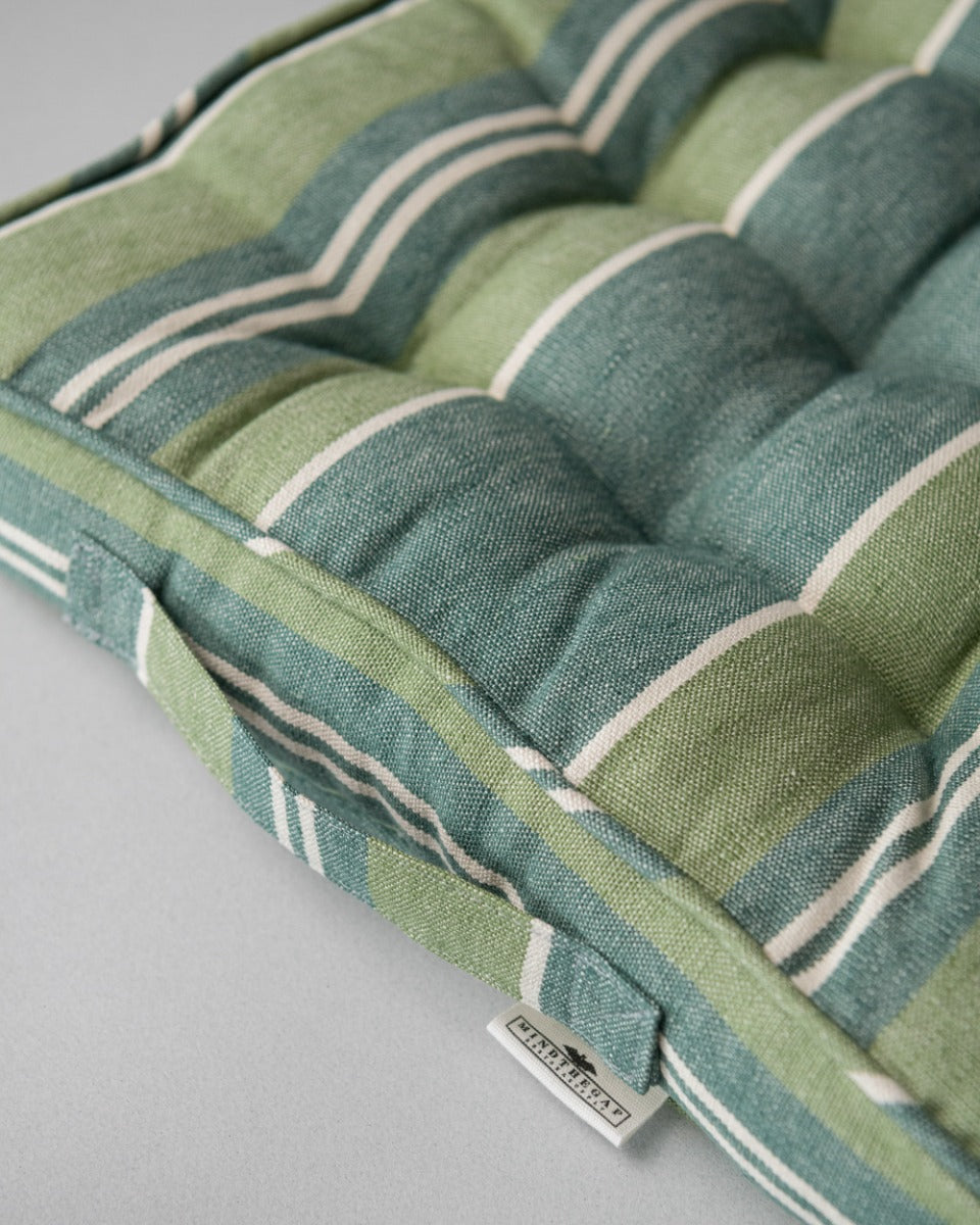 Szepviz Stripe linen Chair pillow by Mind the Gap (AC00021), view 2
