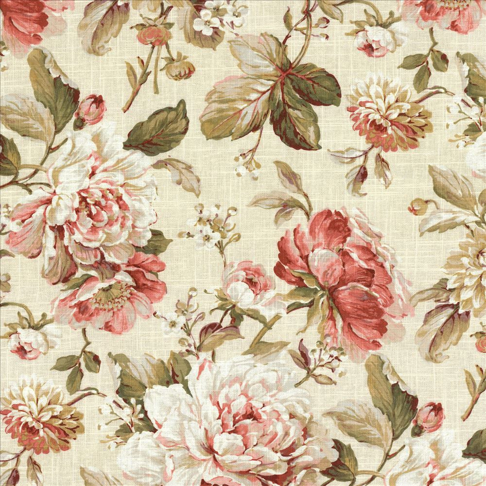 Adamsville Tea Rose by Kasmir Designer Fabric 5080 55% Linen 45% Viscose SOUTH KOREA 15,000 Wyzenbeek Double Rubs Horizontal: 27 inches and Vertical: 25 2/8 inches 54 - Swanky Fabrics -