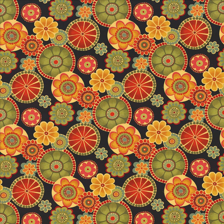 Adelaide Fiesta  by Kasmir Designer Fabric 1433 100% Cotton
 INDONESIA 15,000 Wyzenbeek Double Rubs Horizontal: 27 inches and Vertical: 27 inches 54  - Swanky Fabrics -