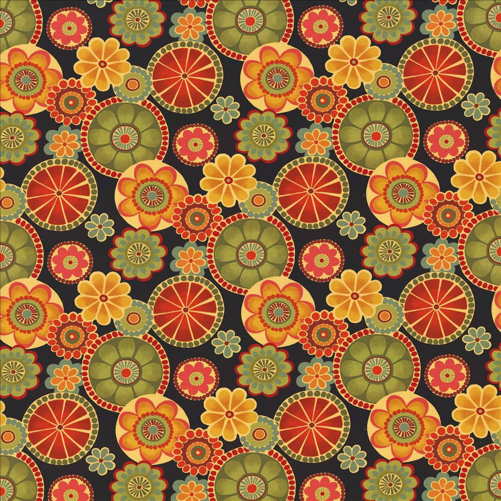 Adelaide Fiesta by Kasmir Designer Fabric 1433 100% Cotton
 INDONESIA </p><p>Repeat: Horizontal: 27 inches and Vertical: 27 inches 54 - 55 - Swanky Fabrics -