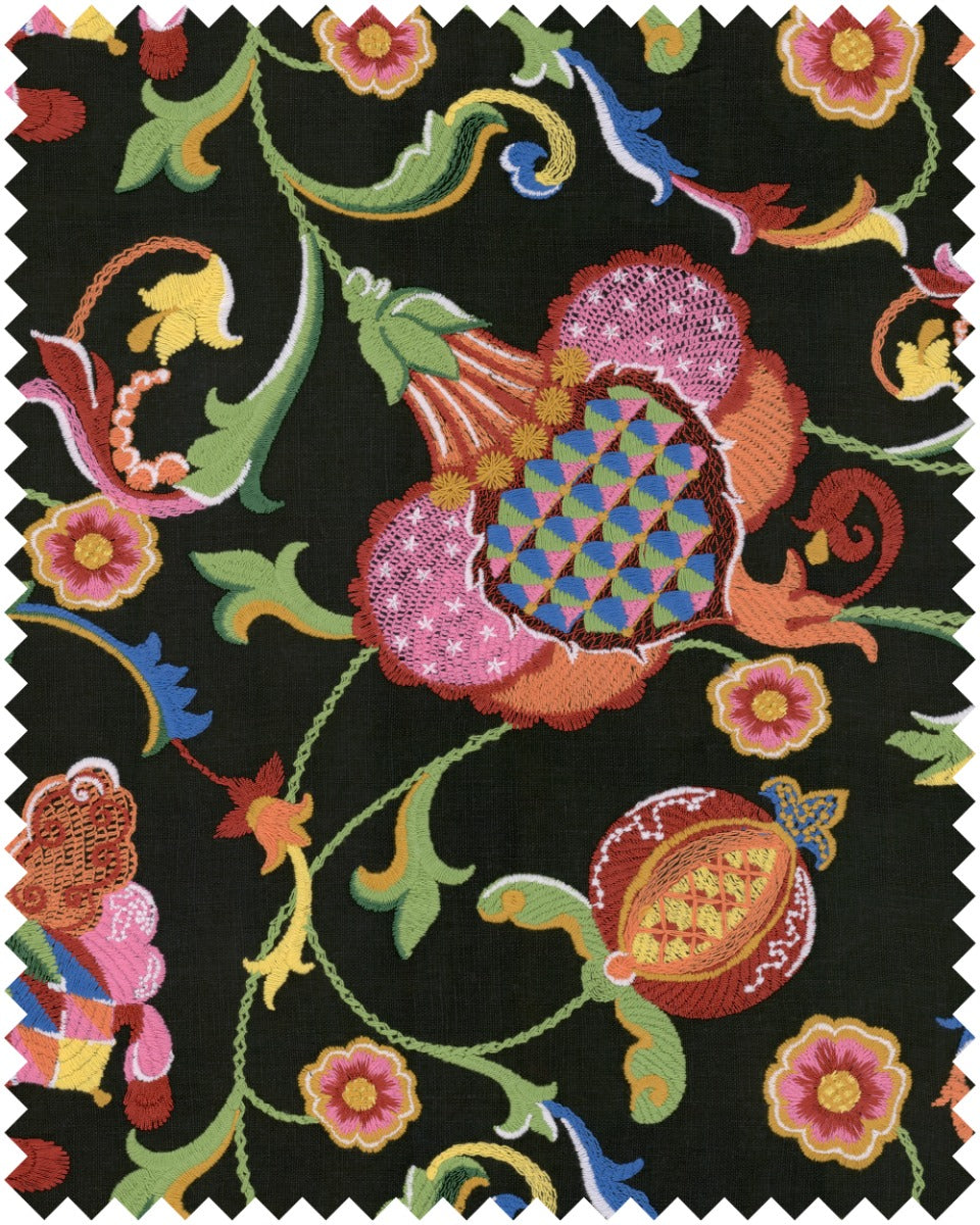 Al Fresco embroidered fabric by Mind the Gap (FB00145), swatch