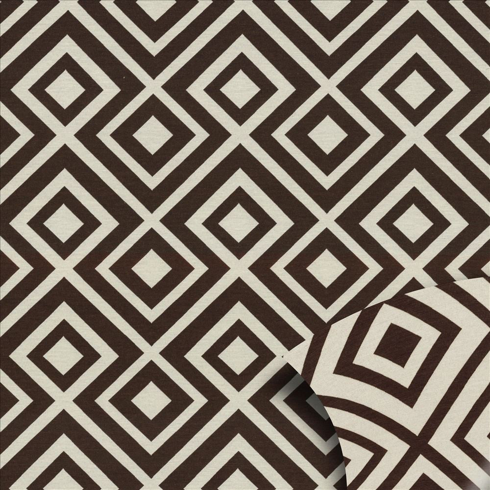 Amazing Cocoa by Kasmir Designer Fabric 5084 85% Cotton
15% Polyester
 CHINA </p><p>Repeat: Horizontal: 7 4/8 inches and Vertical: 5 2/8 inches 57 - Swanky Fabrics -