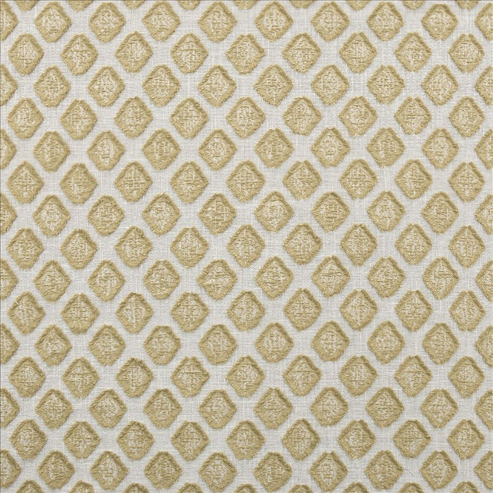 Amberlyn Gold by Kasmir Designer Fabric 1470 86% Cotton
14% Polyester
 INDIA Not Tested </p><p>Repeat: Horizontal: 1 6/8 inches and Vertical: 2 inches 54 - Swanky Fabrics -