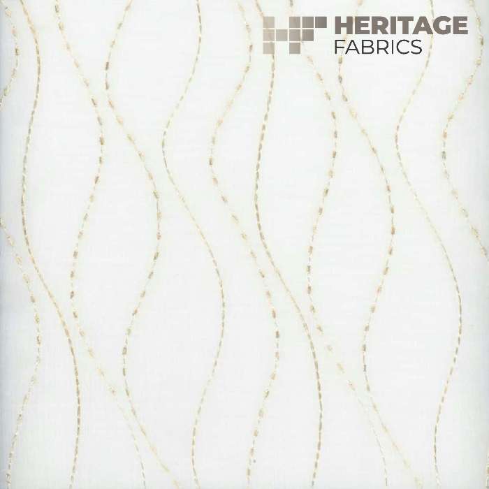 Amherst Beige by Heritage Fabric - 100% Polyester USA or Imported Horizontal: 4.25" and Vertical: 53.25" - Fabric Carolina -