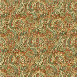 Kasmir Fabric Anjou Paisley Ming Red