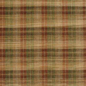 Mulberry Fabric Clan Chenille Burnt Orange/Green/Nutmeg
