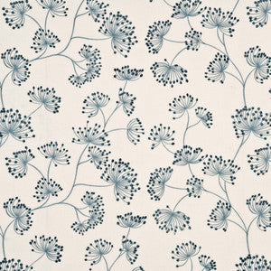 Mulberry Fabric Meadow Linen Soft Blue