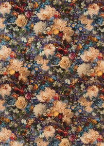 G P & J Baker Fabric Royal Garden Velvet Sapphire