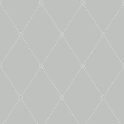 Cole & Son Wallpaper Large Georgian Rope Trellis Grey