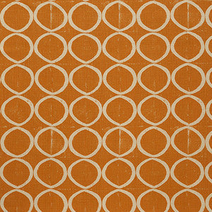 Lee Jofa Fabric Circles Tangerine