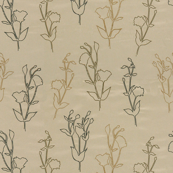 Groundworks Fabric Ventana Garden Carmel/Charcoal