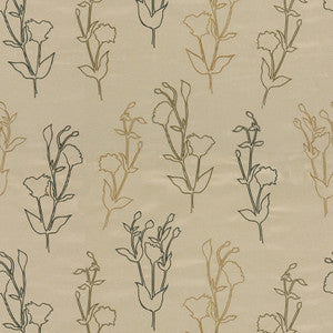 Groundworks Fabric Ventana Garden Carmel/Charcoal