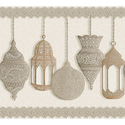 Cole & Son Wallpaper Fez Gilver & Parchment