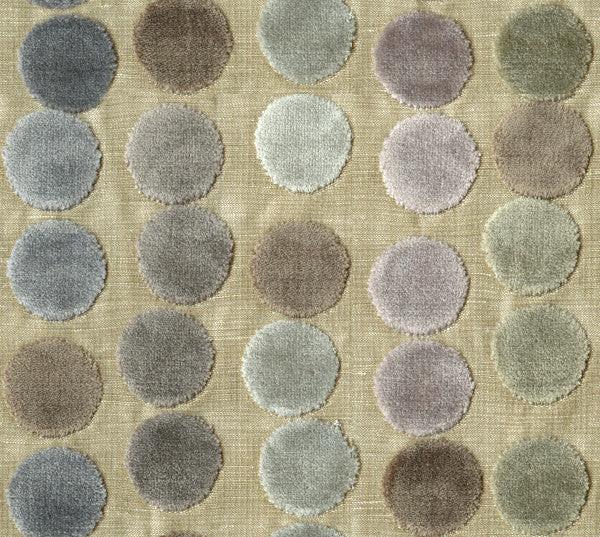 Lee Jofa Modern Fabric Avery Dots Mauve/Taupe