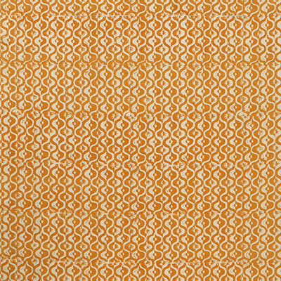 Lee Jofa Fabric Small Medallion Tangerine