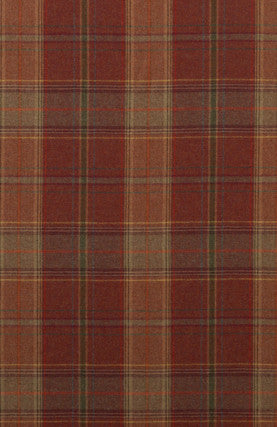 Mulberry Fabric Shetland Plaid Russet