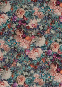 G P & J Baker Fabric Royal Garden Linen Jewel