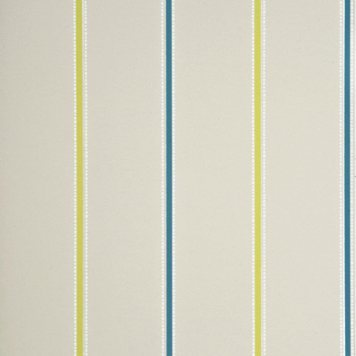 Baker Lifestyle Wallpaper Tasie Stripe Cream/Teal/Lime