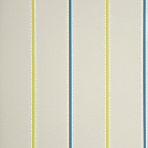 Baker Lifestyle Wallpaper Tasie Stripe Cream/Teal/Lime