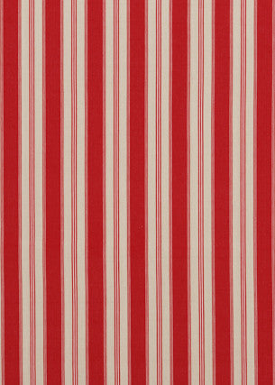 Baker Lifestyle Fabric Tango Ticking Red