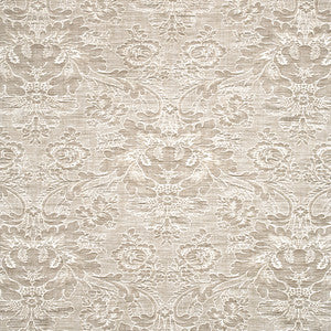 G P & J Baker Fabric Hartbury Damask Ivory