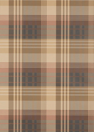 Mulberry Wallpaper Ancient Tartan Red/Charcoal