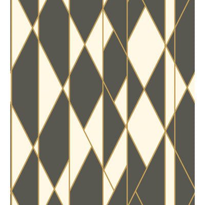 Cole & Son Wallpaper Oblique Black And White