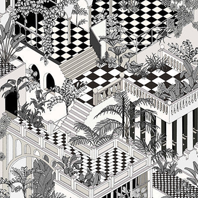 Cole & Son Wallpaper Miami Black/White