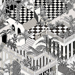 Cole & Son Wallpaper Miami Black/White