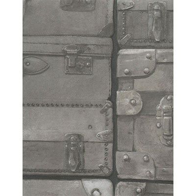 Kravet Wallpaper Luggage Gunmetal
