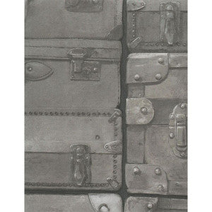 Kravet Wallpaper Luggage Gunmetal