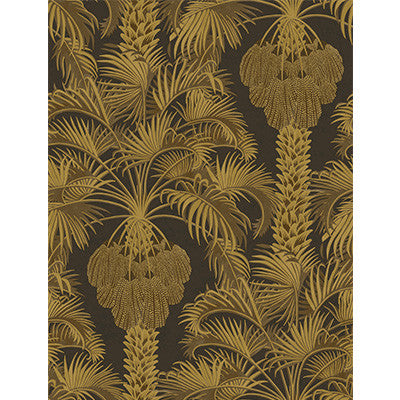 Cole & Son Wallpaper Hollywood Palm Charcoal & Gold