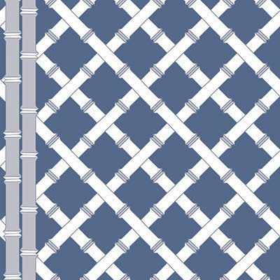 Gaston Y Daniela Wallpaper Trellis Azul/Blanco
