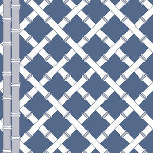 Gaston Y Daniela Wallpaper Trellis Azul/Blanco