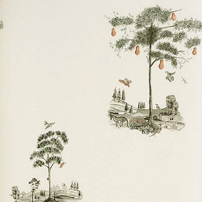 Kravet Wallpaper Pear Tree Graphite