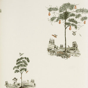 Kravet Wallpaper Pear Tree Graphite