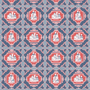Gaston Y Daniela Fabric Porcelanas Azul