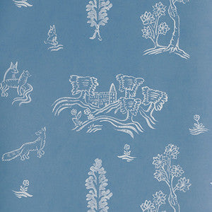 Kravet Wallpaper Wychwood Happy Blue