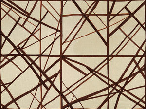Lee Jofa Modern Fabric Channels Plum/Oatmeal