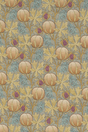 G P & J Baker Fabric Pumpkins Teal