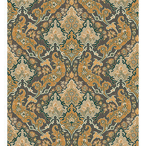 Cole & Son Wallpaper Pushkin Ginger & Charcaol