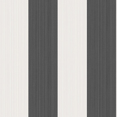 Cole & Son Wallpaper Jaspe Stripe Black + White