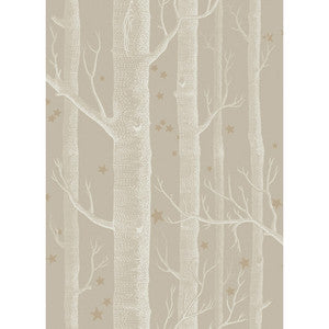 Cole & Son Wallpaper Woods & Stars Linen