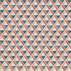 Lee Jofa Fabric Cannes Print Red/Blue